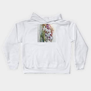 White orchids Kids Hoodie